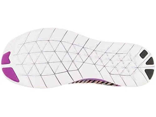 Nike Women's Free Running Motion Flyknit Shoes, Hyper Violet/Gamma Blue/Concord/Black - 8.5 B(M) US